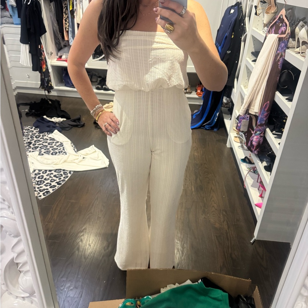Elegant Express White Jumpsuit